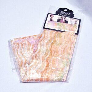 3-in-1 Lady Scarves Multi-Style Fashion Scarf Pastel Wavy Pattern Lightweight Wr